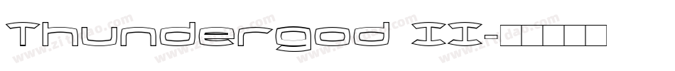 Thundergod II字体转换